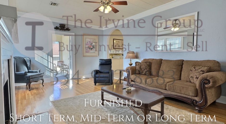 Fully Furnished Short, Mid or Long Term Rental in Montgomery!