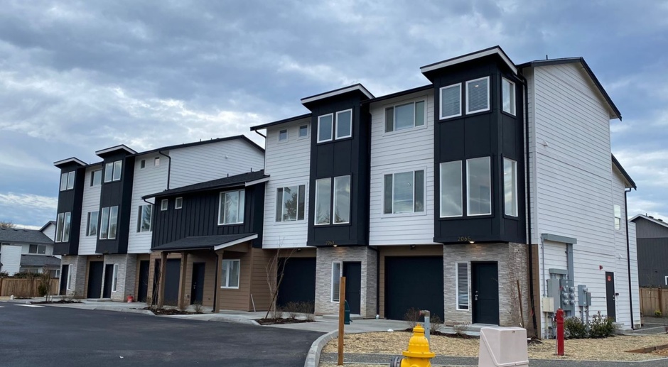 Brand new townhome in Auburn with 4 bedrooms, 3 bathrooms, and a garage - all beautifully designed.