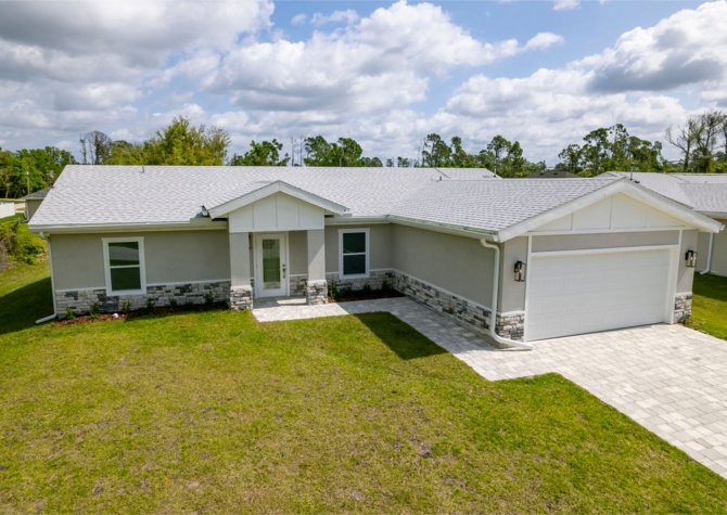 Houses Near North Port Florida_Brand New Home with SOLAR PANELS and water filtration system! 3 bed / office / 2 car garage!