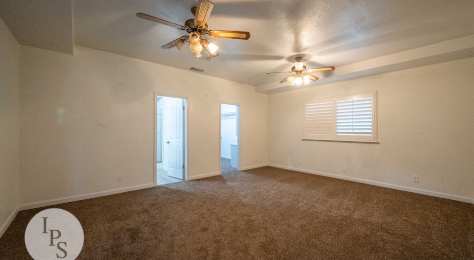Westside Fresno Home with SOLAR, 4BR/3BA, New Carpet - Lots of Amenities!