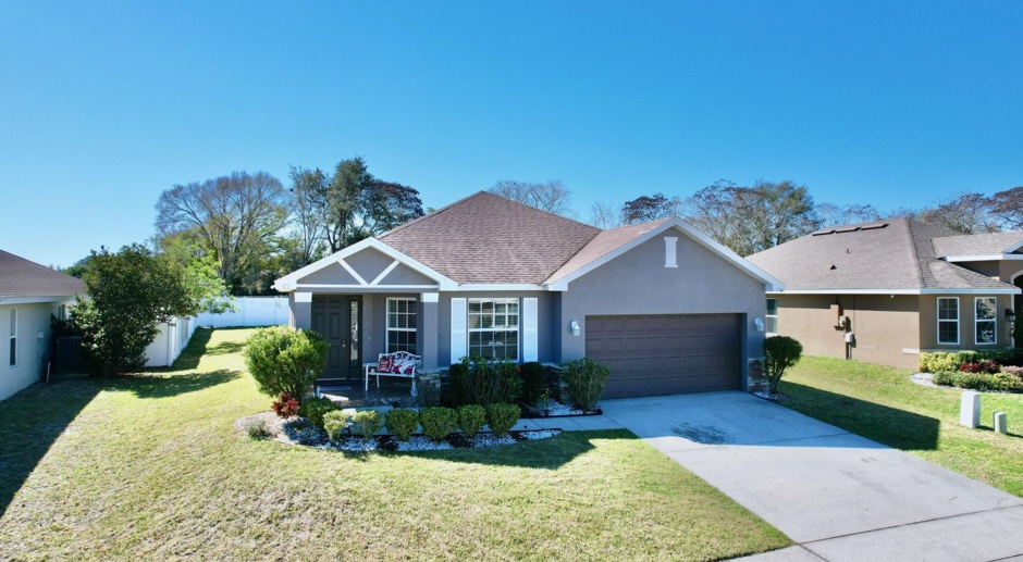 4 bedroom 2 bath home located in a gated community in Winter Haven