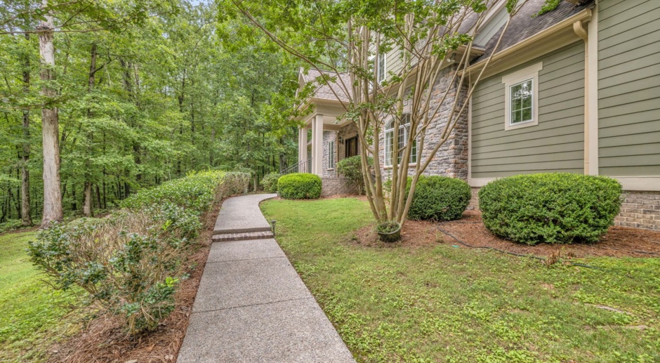 Private setting on 18 wooded acres