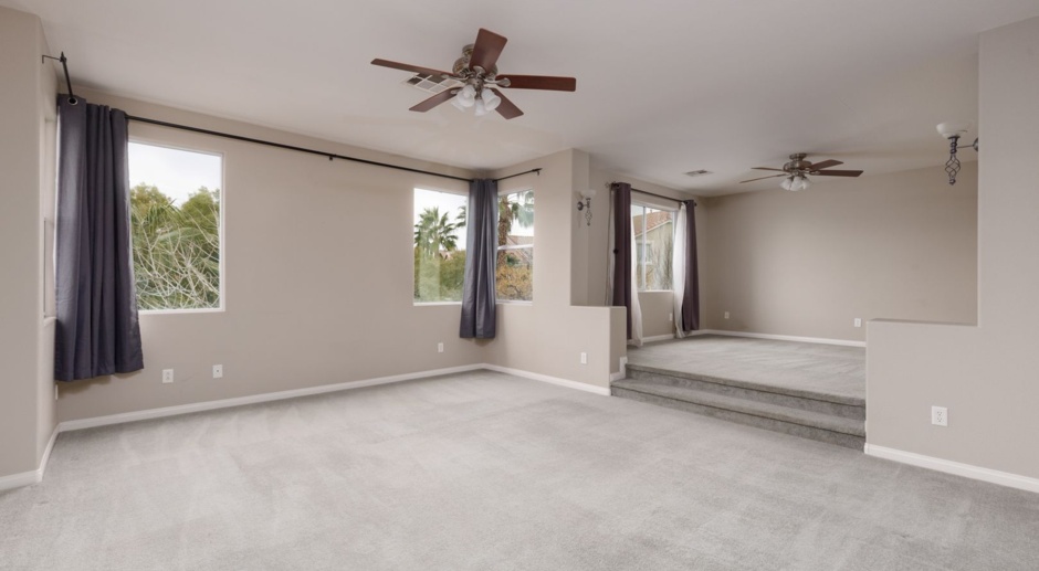Large Summerlin home with 4 bedrooms and large game room.