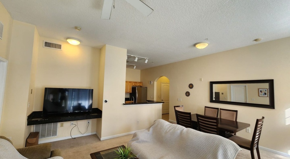 EVERYTHING YOU NEED! Furnished and spacious 2 Bedroom, 2 Bathroom condo