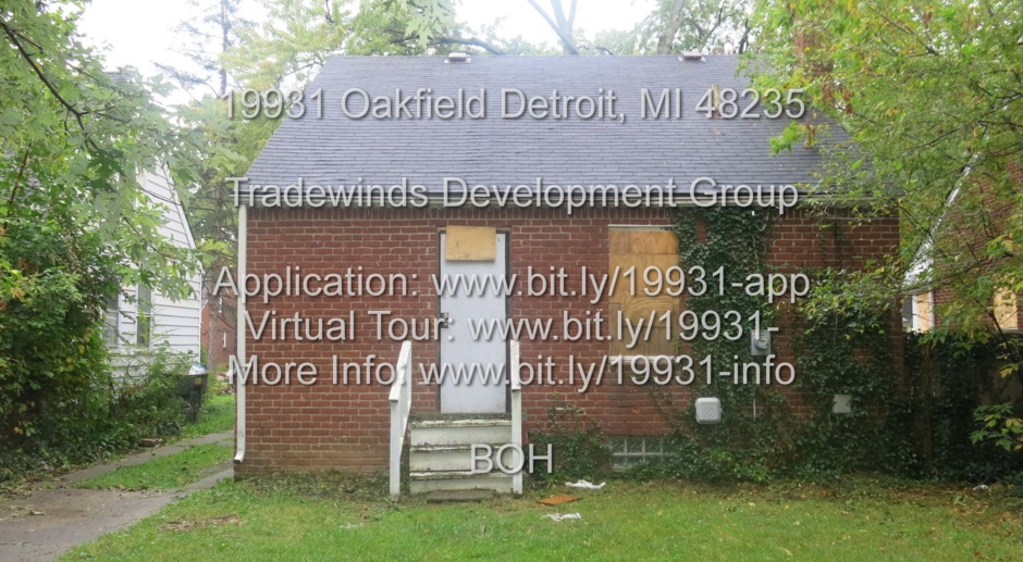 19931 Oakfield 3bed/1bath           Located in Greenfield