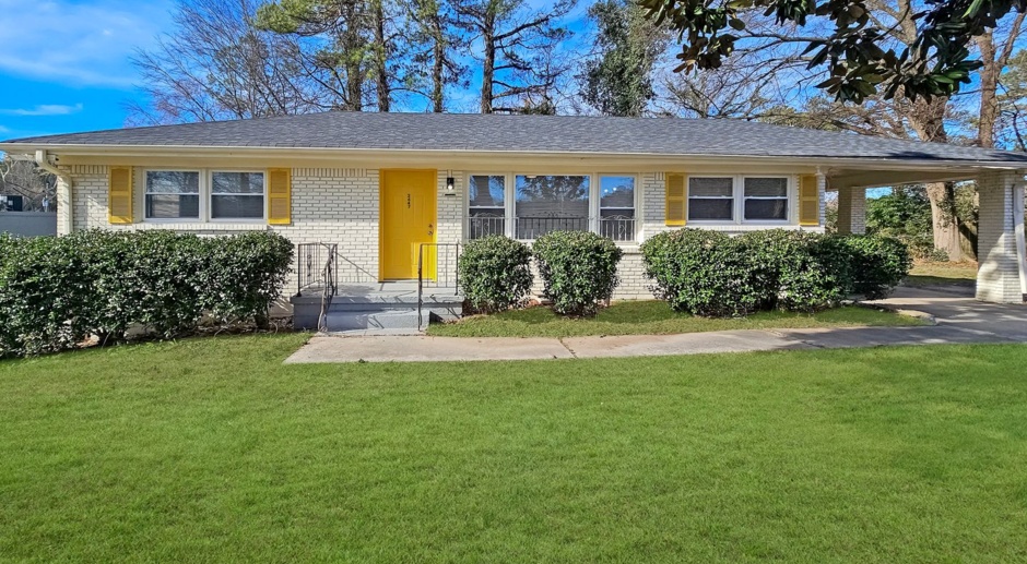 Gorgeous 3B/2Ba Ranch in the Heart of Hapeville